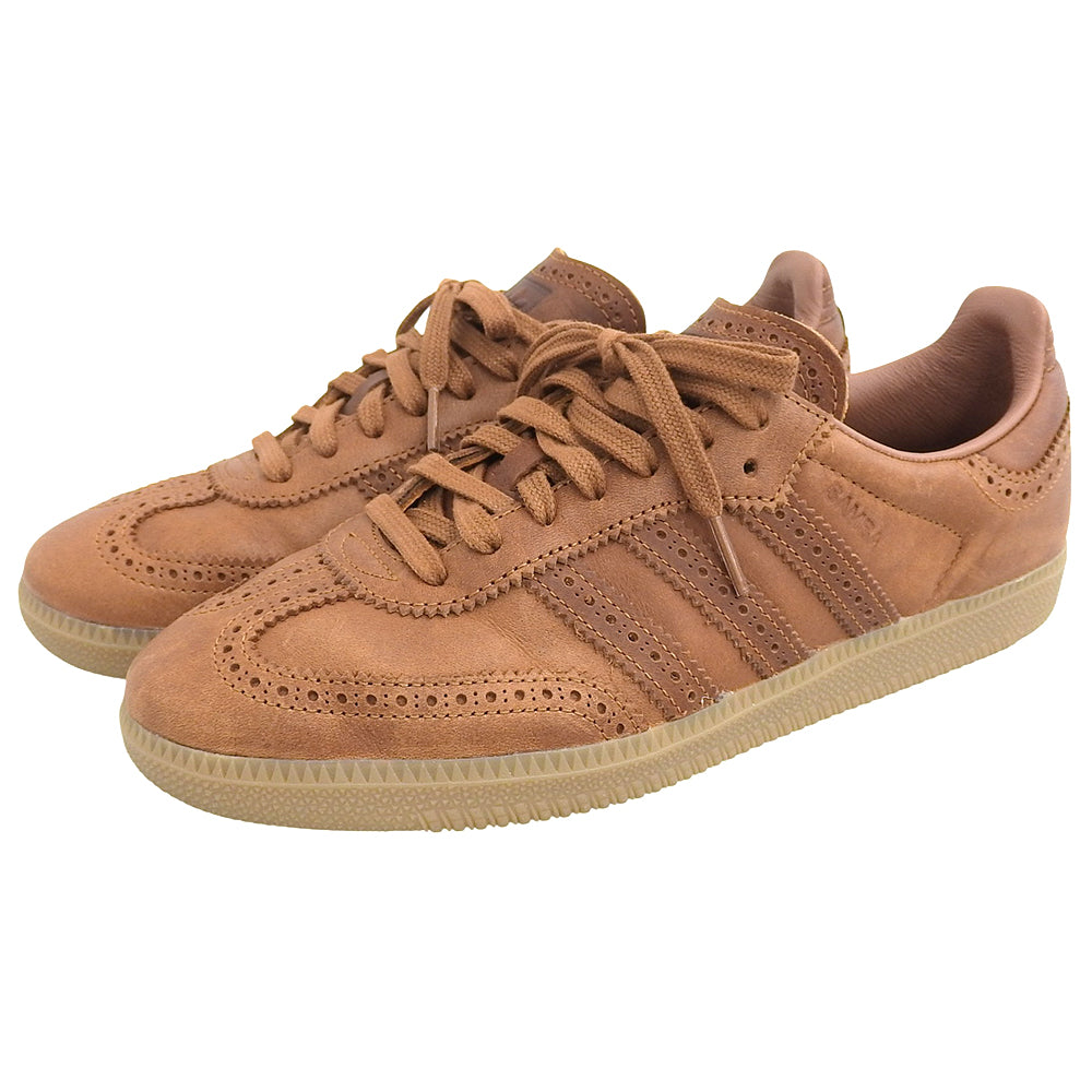 adidas アディダス サンバOG ブローグ ローカットスニーカー レザー シューズ メンズ ブラウン 26cm JI3232 シューズ 8(US)
