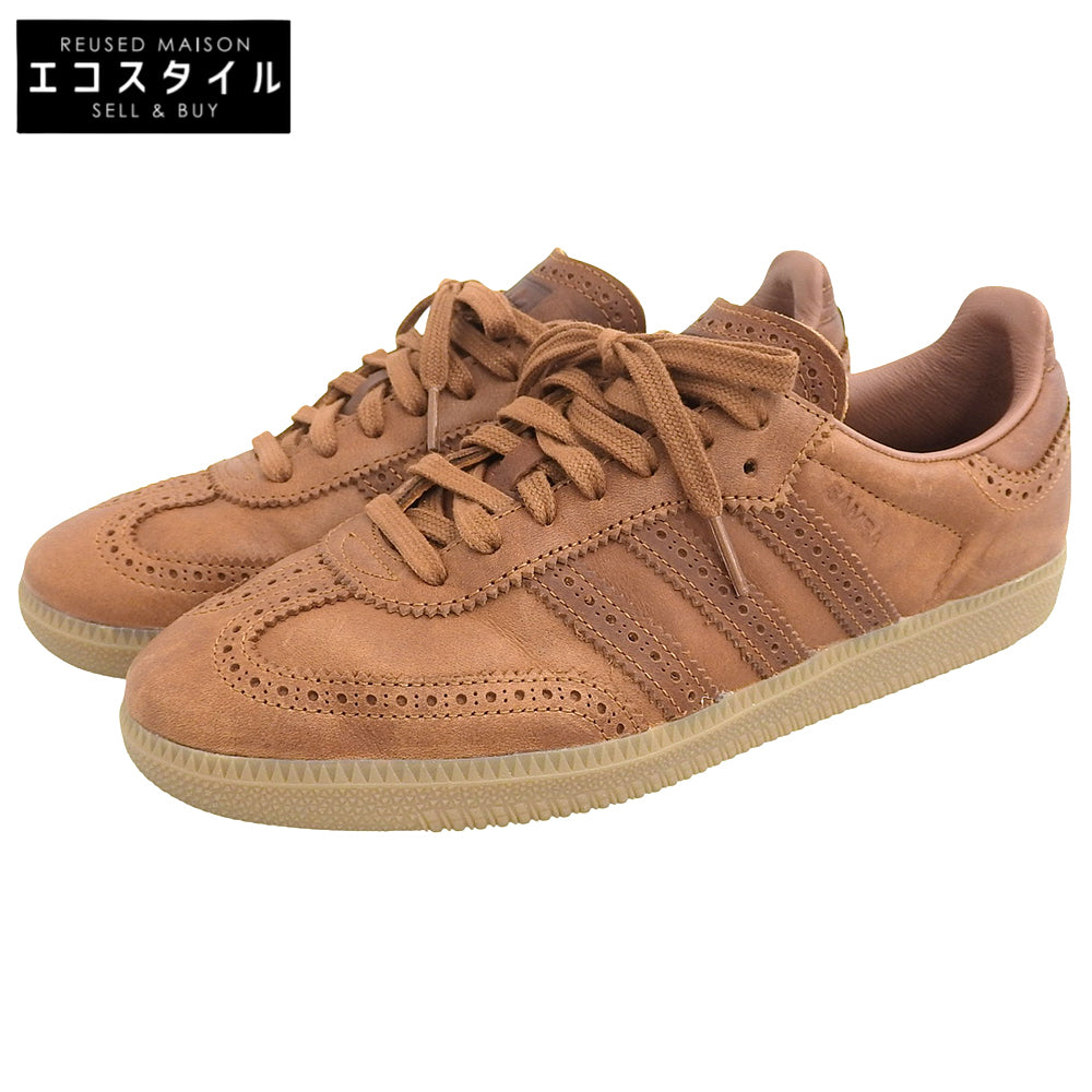 adidas アディダス サンバOG ブローグ ローカットスニーカー レザー シューズ メンズ ブラウン 26cm JI3232 シューズ 8(US)
