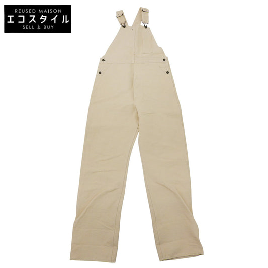 BELAFONTE ベラフォンテ 新品同様 コットン×リネン オーバーオール メンズ アイボリー M ボトムス M