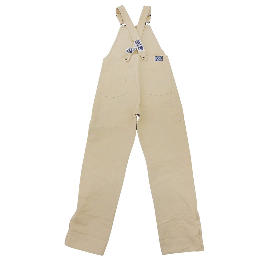 BELAFONTE ベラフォンテ 新品同様 コットン×リネン オーバーオール メンズ アイボリー M ボトムス M