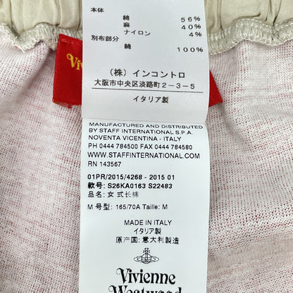 VivienneWestwoodRedLabel ヴィヴィアンウエストウッドレッドレーベル 12-01-751018 ﾚｯﾄﾞ ﾊｳﾝﾄﾞﾄｩｰｽ ｲｰｼﾞｰﾊﾟﾝﾂ ボトムス M