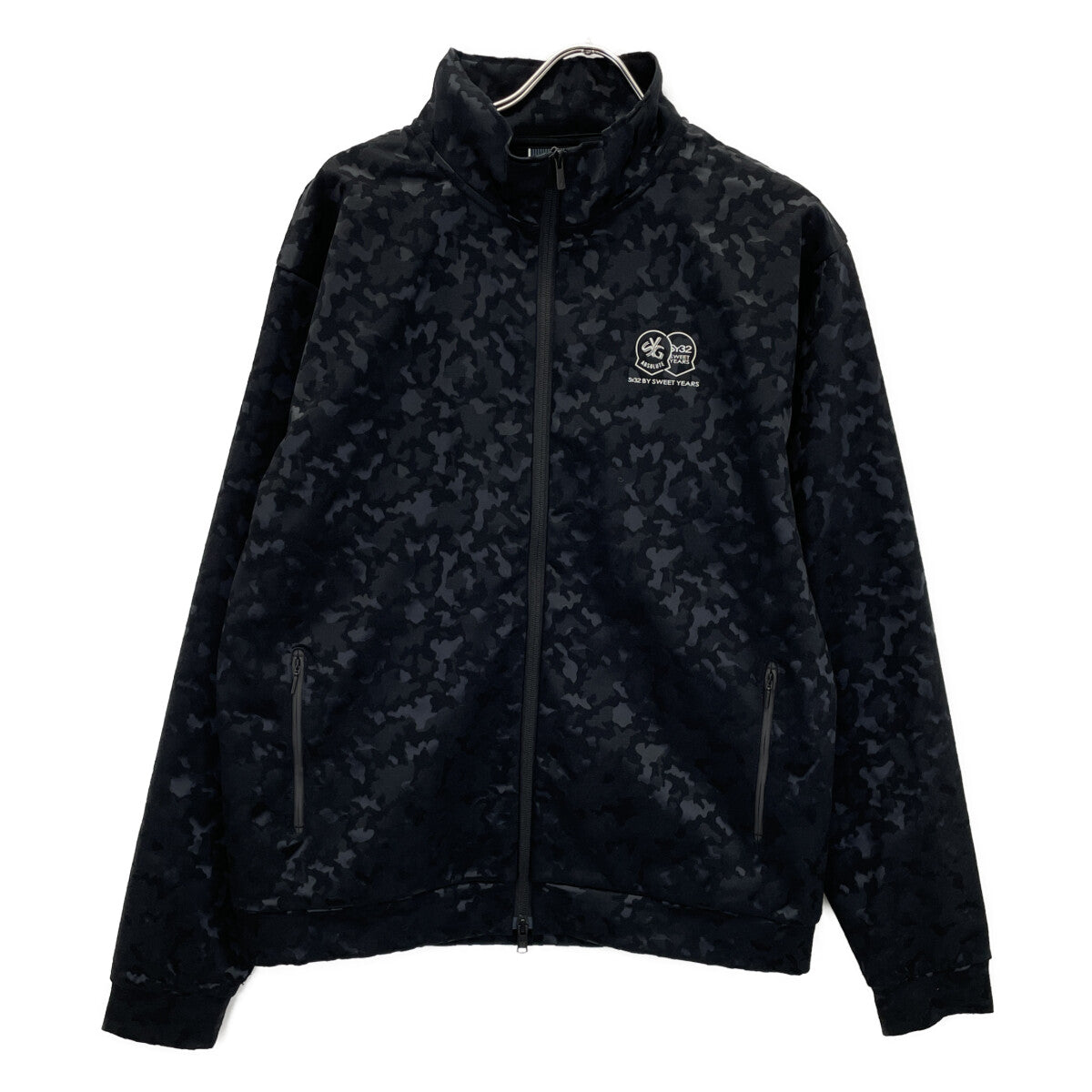 SY32 by SWEET YEARS エスワイサーティトゥーバイスウィートイヤーズ SYG-24A006ABS ﾌﾞﾗｯｸ ｽﾄﾚｯﾁ ｼﾞｬｶﾞｰﾄﾞｶﾓﾌﾗ ｼﾞｬｹｯﾄ ジャケット XXL