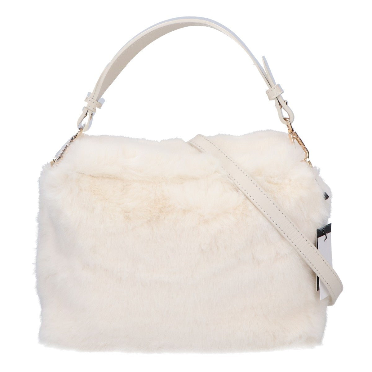 ANAYI アナイ 【新品同様】10232818190 フェイクファー フラップ 2WAYショルダー ハンドバッグ