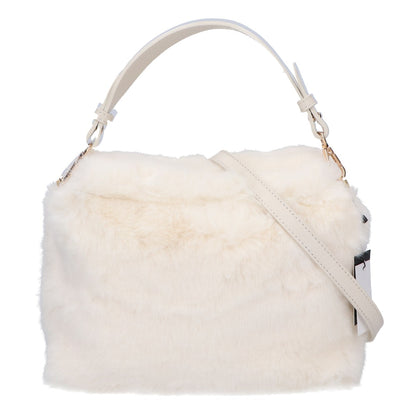 ANAYI アナイ 【新品同様】10232818190 フェイクファー フラップ 2WAYショルダー ハンドバッグ