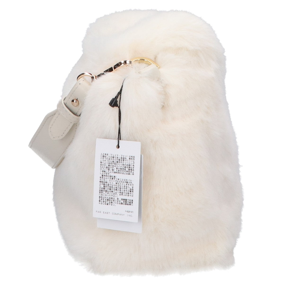 ANAYI アナイ 【新品同様】10232818190 フェイクファー フラップ 2WAYショルダー ハンドバッグ