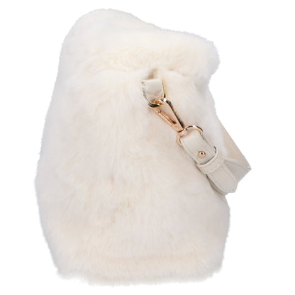 ANAYI アナイ 【新品同様】10232818190 フェイクファー フラップ 2WAYショルダー ハンドバッグ