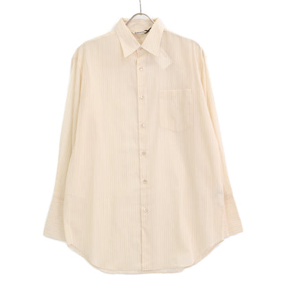 AURALEE オーラリー A24SS04OS HARD TWIST FINX ORGANDY STRIPE SHIRT トップス 0