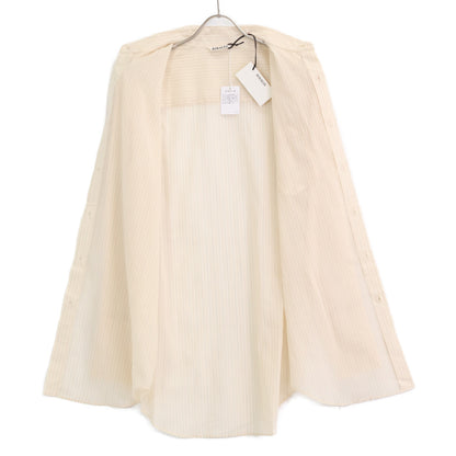 AURALEE オーラリー A24SS04OS HARD TWIST FINX ORGANDY STRIPE SHIRT トップス 0