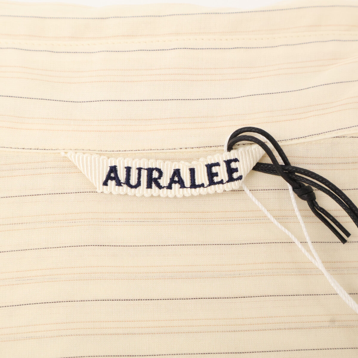 AURALEE オーラリー A24SS04OS HARD TWIST FINX ORGANDY STRIPE SHIRT トップス 0
