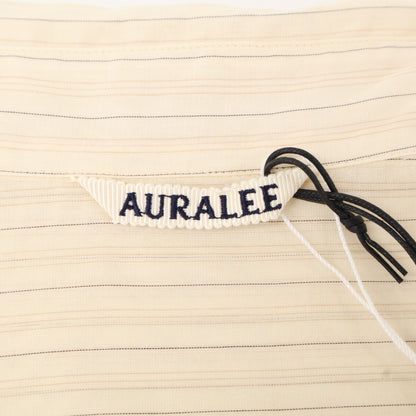 AURALEE オーラリー A24SS04OS HARD TWIST FINX ORGANDY STRIPE SHIRT トップス 0