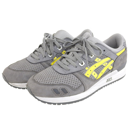 asics アシックス スエード ローカットスニーカー シューズ メンズ グレー×イエロー 27cm F460922 シューズ 9(US)