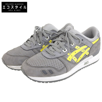 asics アシックス スエード ローカットスニーカー シューズ メンズ グレー×イエロー 27cm F460922 シューズ 9(US)