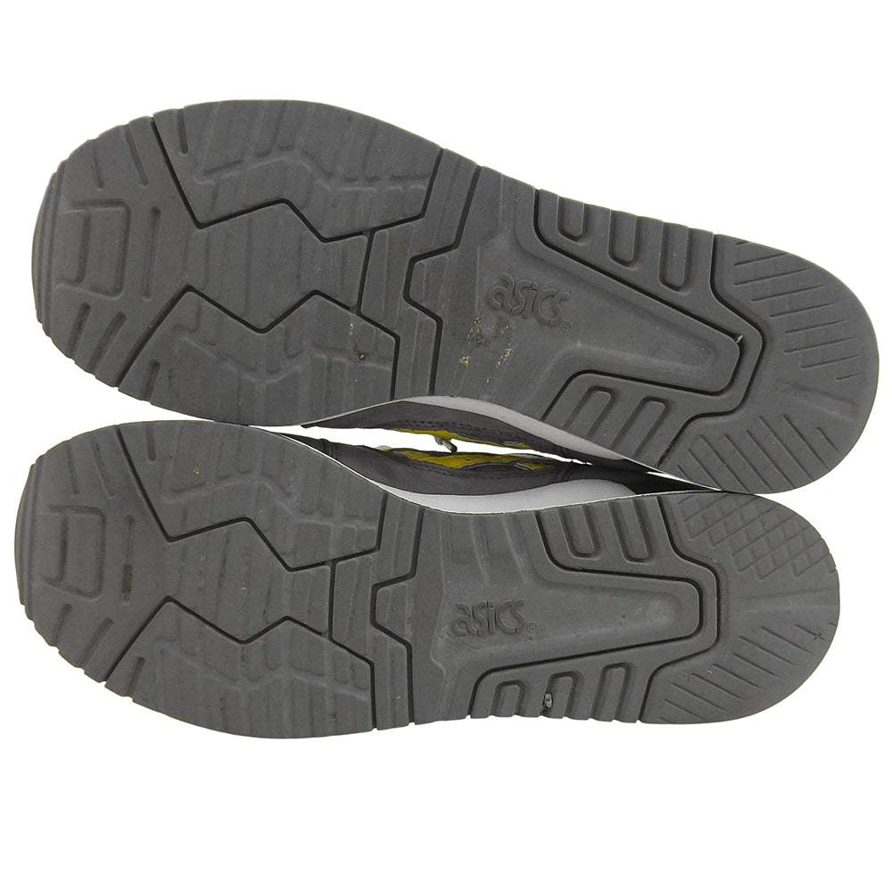 asics アシックス スエード ローカットスニーカー シューズ メンズ グレー×イエロー 27cm F460922 シューズ 9(US)