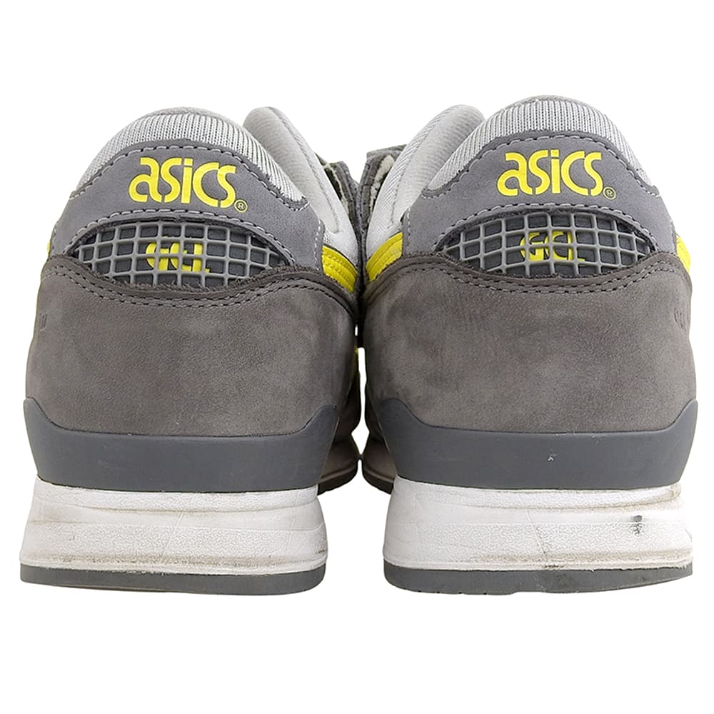 asics アシックス スエード ローカットスニーカー シューズ メンズ グレー×イエロー 27cm F460922 シューズ 9(US)