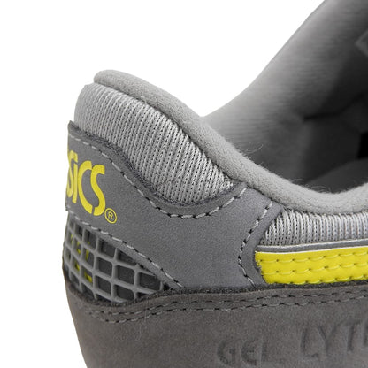 asics アシックス スエード ローカットスニーカー シューズ メンズ グレー×イエロー 27cm F460922 シューズ 9(US)