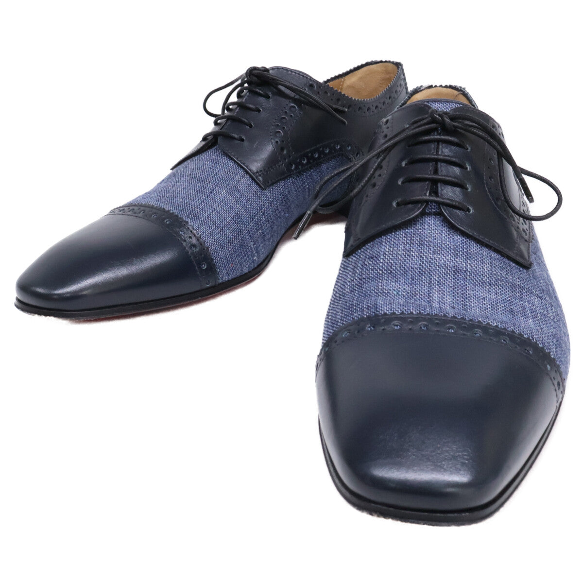 Christian Louboutin クリスチャンルブタン デニム×レザー SO CHARLES FLAT シューズ シューズ 40