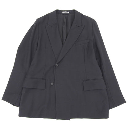 AURALEE オーラリー wool kid mohair kersey jacket モヘヤ混 ジャケット メンズ ブラック 4 A20SJ02MK ジャケット 4