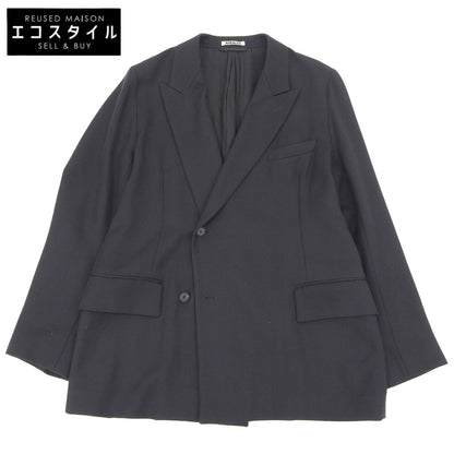 AURALEE オーラリー wool kid mohair kersey jacket モヘヤ混 ジャケット メンズ ブラック 4 A20SJ02MK ジャケット 4