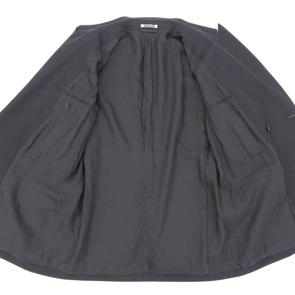 AURALEE オーラリー wool kid mohair kersey jacket モヘヤ混 ジャケット メンズ ブラック 4 A20SJ02MK ジャケット 4