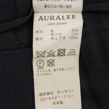 AURALEE オーラリー wool kid mohair kersey jacket モヘヤ混 ジャケット メンズ ブラック 4 A20SJ02MK ジャケット 4