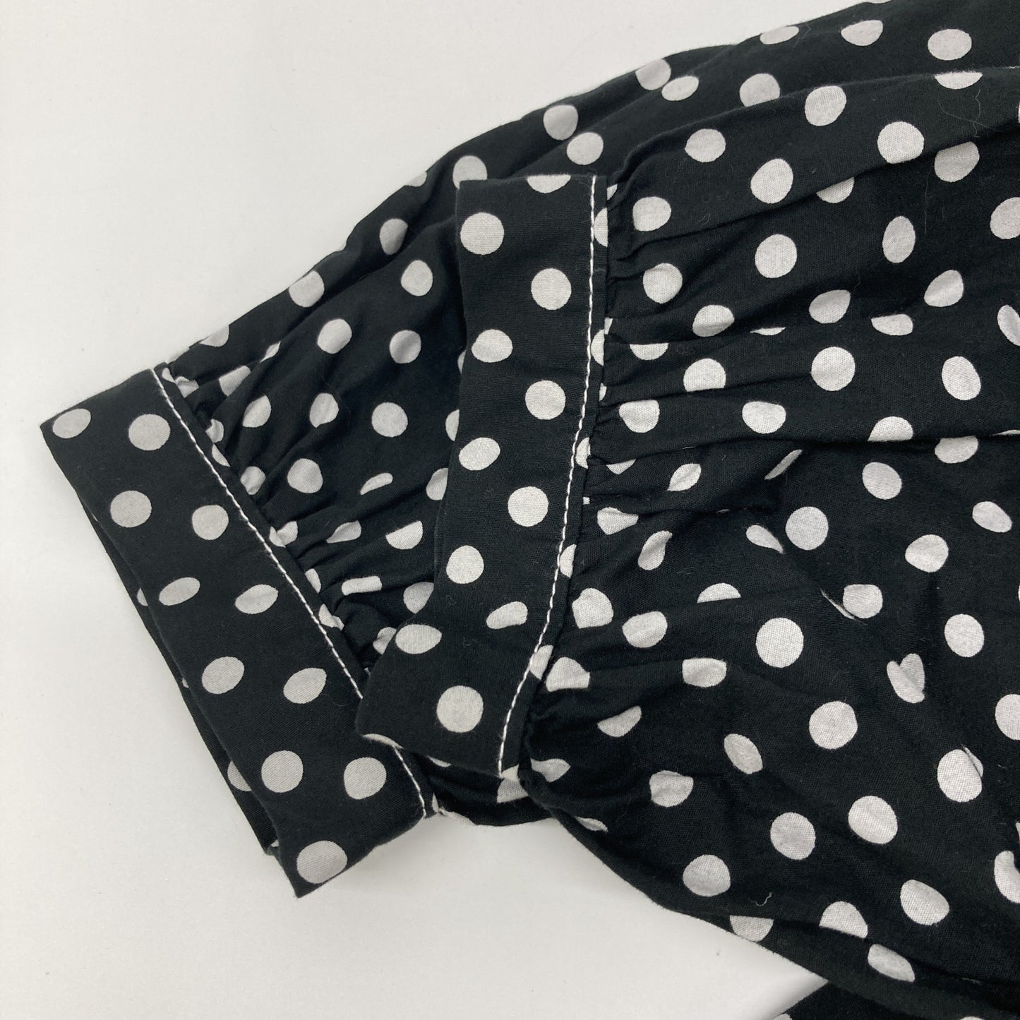 tricotCOMMEdesGARCONS トリココムデギャルソン TG-O011 20年製 ﾌﾞﾗｯｸ ﾄﾞｯﾄ ﾌﾚｱﾜﾝﾋﾟｰｽ ワンピース M