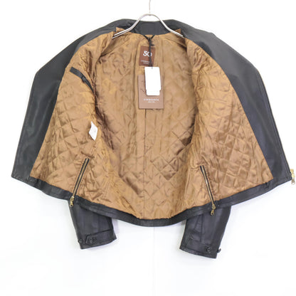 CINQUANTA チンクアンタ 2325-1-1118 ﾌﾞﾗｯｸ ﾗﾑﾚｻﾞｰ ﾀﾞﾌﾞﾙﾗｲﾀﾞｰｽｼﾞｬｹｯﾄ ジャケット 38