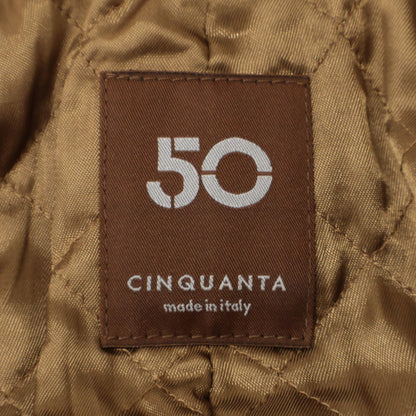 CINQUANTA チンクアンタ 2325-1-1118 ﾌﾞﾗｯｸ ﾗﾑﾚｻﾞｰ ﾀﾞﾌﾞﾙﾗｲﾀﾞｰｽｼﾞｬｹｯﾄ ジャケット 38
