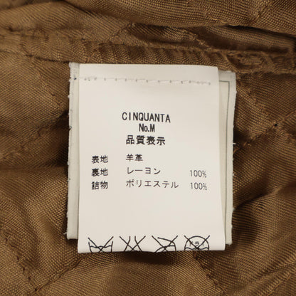 CINQUANTA チンクアンタ 2325-1-1118 ﾌﾞﾗｯｸ ﾗﾑﾚｻﾞｰ ﾀﾞﾌﾞﾙﾗｲﾀﾞｰｽｼﾞｬｹｯﾄ ジャケット 38