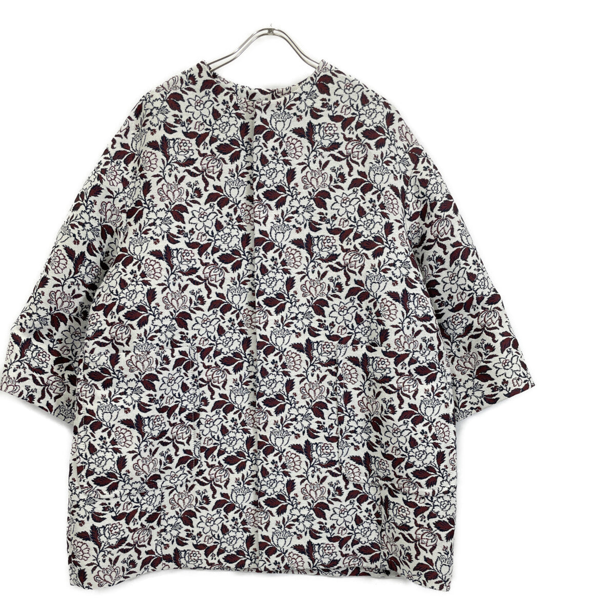 SOULEIADO ソレイアード 24SS ﾎﾟﾘｽﾃﾙﾚｰﾖﾝｼﾞｬｶｰﾄﾞ ﾉｰｶﾗｰｺｰﾄ コート 36