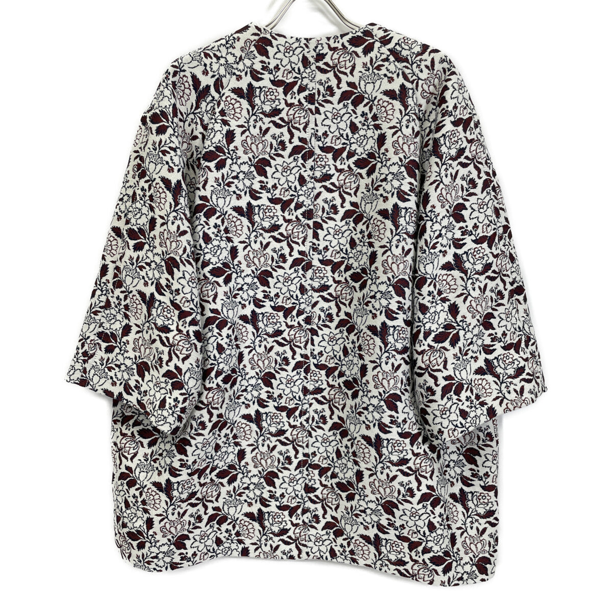 SOULEIADO ソレイアード 24SS ﾎﾟﾘｽﾃﾙﾚｰﾖﾝｼﾞｬｶｰﾄﾞ ﾉｰｶﾗｰｺｰﾄ コート 36