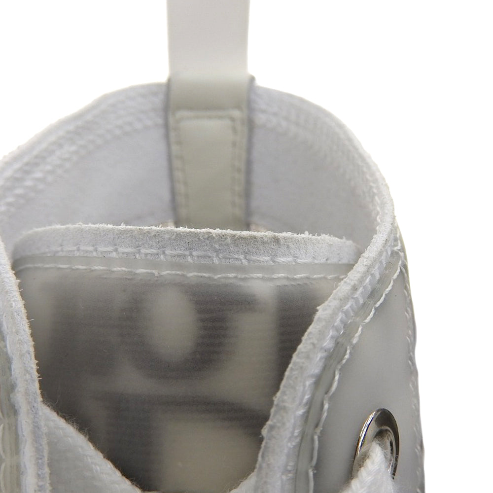 DIOR ディオール 美品 B23リーグ オブリークキャンバスハイトップスニーカー シューズ メンズ ホワイト×ブラック 26.0cm 22RLS シューズ 41