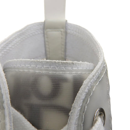 DIOR ディオール 美品 B23リーグ オブリークキャンバスハイトップスニーカー シューズ メンズ ホワイト×ブラック 26.0cm 22RLS シューズ 41