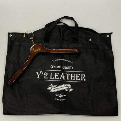 Y'2 LEATHER ワイツーレザー ﾌﾞﾗｯｸ ｶｰﾌ ﾀﾞﾌﾞﾙﾗｲﾀﾞｰｽｼﾞｬｹｯﾄ ジャケット 40