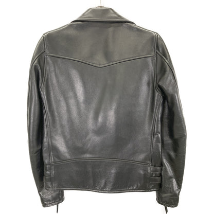 Y'2 LEATHER ワイツーレザー ﾌﾞﾗｯｸ ｶｰﾌ ﾀﾞﾌﾞﾙﾗｲﾀﾞｰｽｼﾞｬｹｯﾄ ジャケット 40