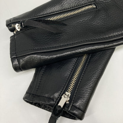 Y'2 LEATHER ワイツーレザー ﾌﾞﾗｯｸ ｶｰﾌ ﾀﾞﾌﾞﾙﾗｲﾀﾞｰｽｼﾞｬｹｯﾄ ジャケット 40