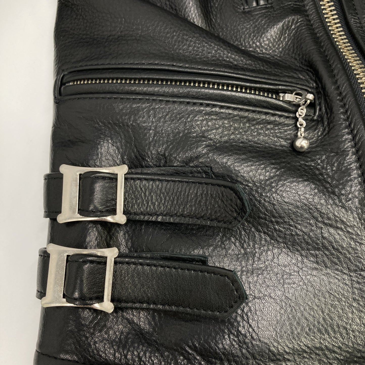 Y'2 LEATHER ワイツーレザー ﾌﾞﾗｯｸ ｶｰﾌ ﾀﾞﾌﾞﾙﾗｲﾀﾞｰｽｼﾞｬｹｯﾄ ジャケット 40