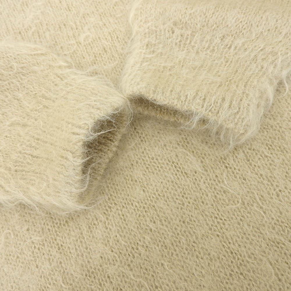 AURALEE オーラリー 未使用 BRUSHED SUPER KID MOHAIR KNIT トップス レディース ベージュ 1 A21AV03KM トップス 1