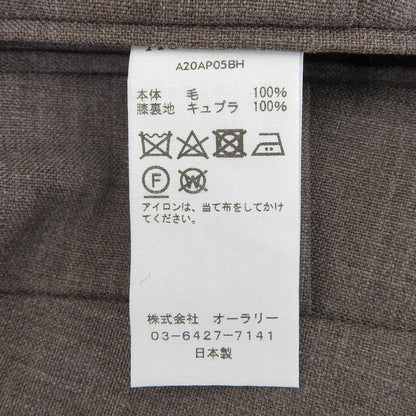 AURALEE オーラリー 未使用 BLUEFACED WOOL SLACKS ボトムス レディース ブラウン 1 A20AP05BH ボトムス 1