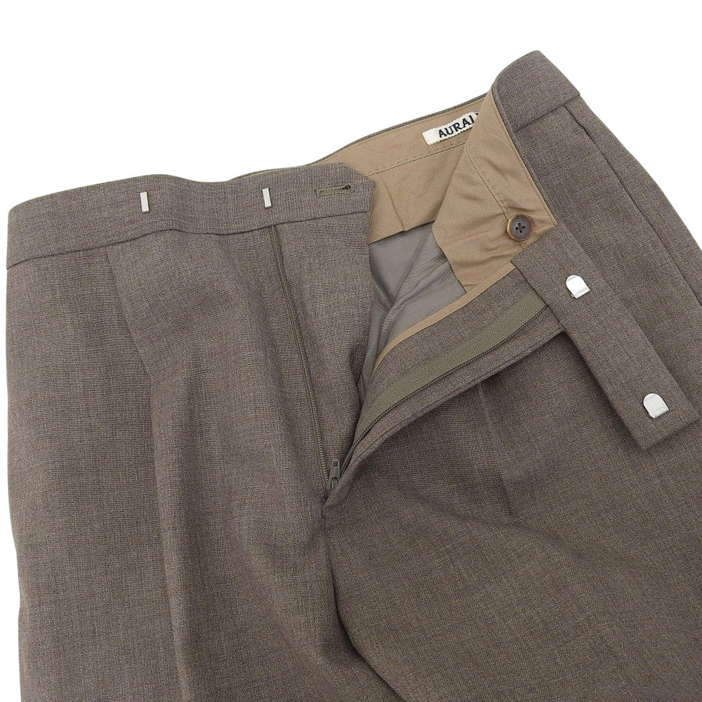 AURALEE オーラリー 未使用 BLUEFACED WOOL SLACKS ボトムス レディース ブラウン 1 A20AP05BH ボトムス 1