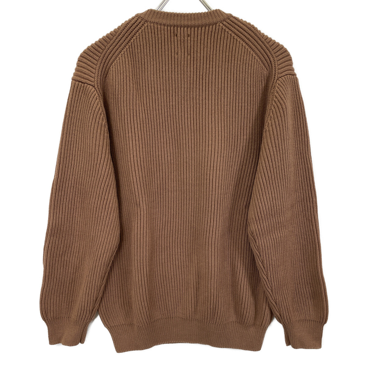 BATONER バトナー BN-21FW-028 ﾌﾞﾗｳﾝ ｳｰﾙ5ｹﾞｰｼﾞｼｸﾞﾆﾁｬｰ畦編み ﾓｯｸﾈｯｸ ﾆｯﾄ トップス 2