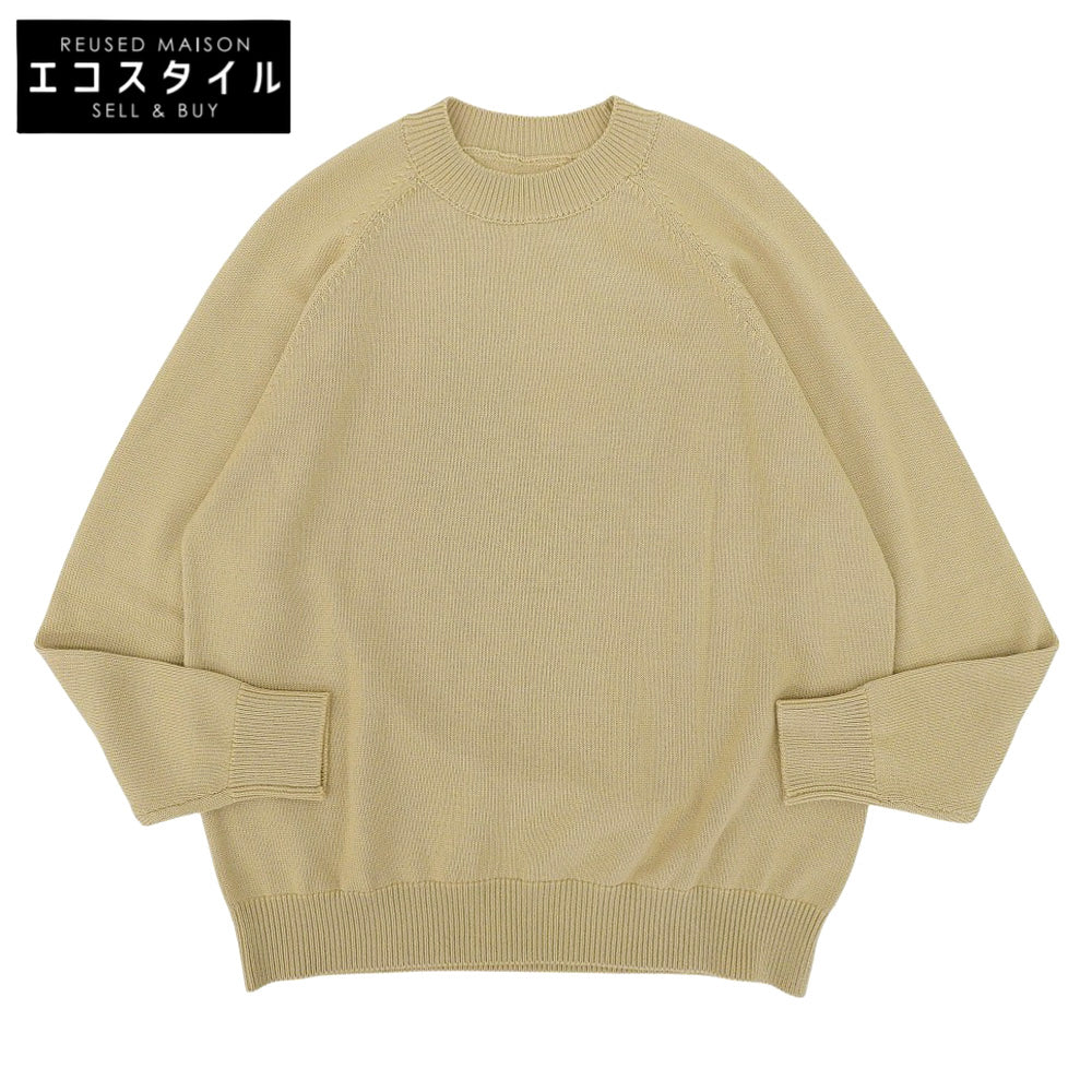 BATONER バトナー 未使用 エージング ラグランスリーブ クルーネック トップス レディース ウール ベージュ 2 BN-21FL-013 トップス 2