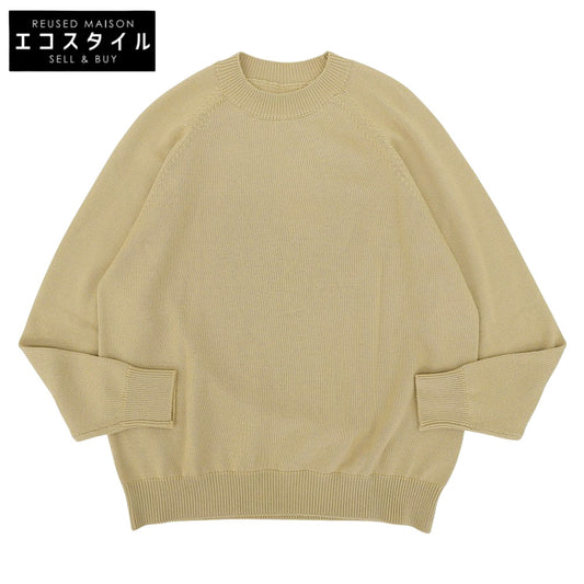 BATONER バトナー 未使用 エージング ラグランスリーブ クルーネック トップス レディース ウール ベージュ 2 BN-21FL-013 トップス 2