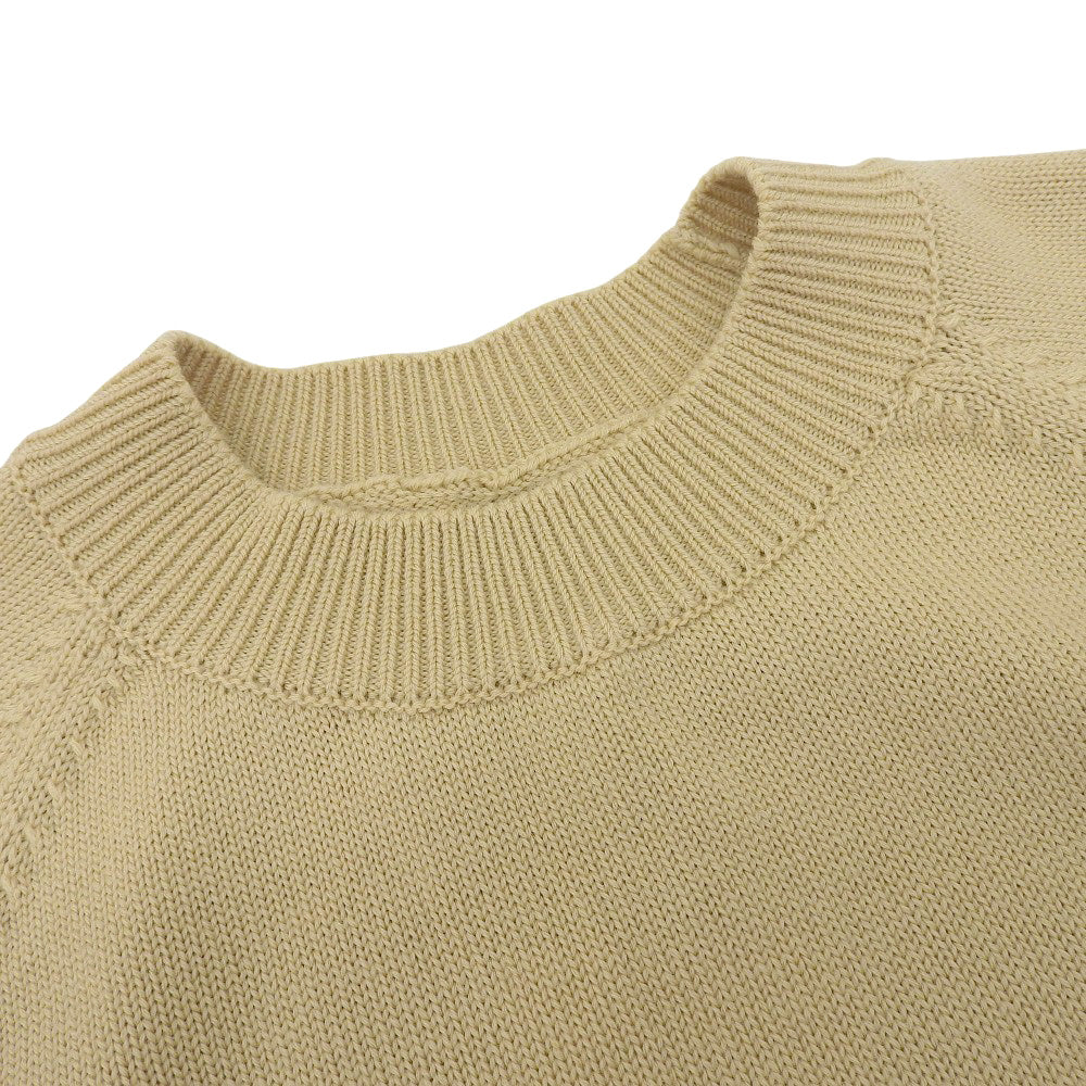 BATONER バトナー 未使用 エージング ラグランスリーブ クルーネック トップス レディース ウール ベージュ 2 BN-21FL-013 トップス 2