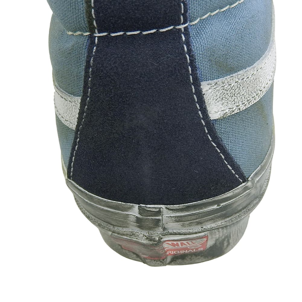 VANS バンズ 新品同様 Stressed Sk-8-Hi ハイカット スニーカー シューズ メンズ ブルー×ネイビー 28.5cm 507452 シューズ 10.5(US)