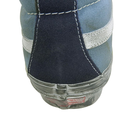 VANS バンズ 新品同様 Stressed Sk-8-Hi ハイカット スニーカー シューズ メンズ ブルー×ネイビー 28.5cm 507452 シューズ 10.5(US)