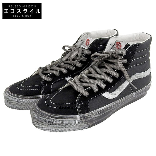 VANS バンズ 新品同様 Stressed Sk-8-Hi ハイカット シューズ メンズ ブラック 28.5cm 507452 シューズ 28.5