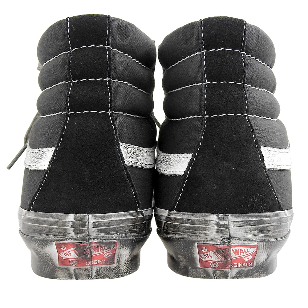 VANS バンズ 新品同様 Stressed Sk-8-Hi ハイカット シューズ メンズ ブラック 28.5cm 507452 シューズ 28.5