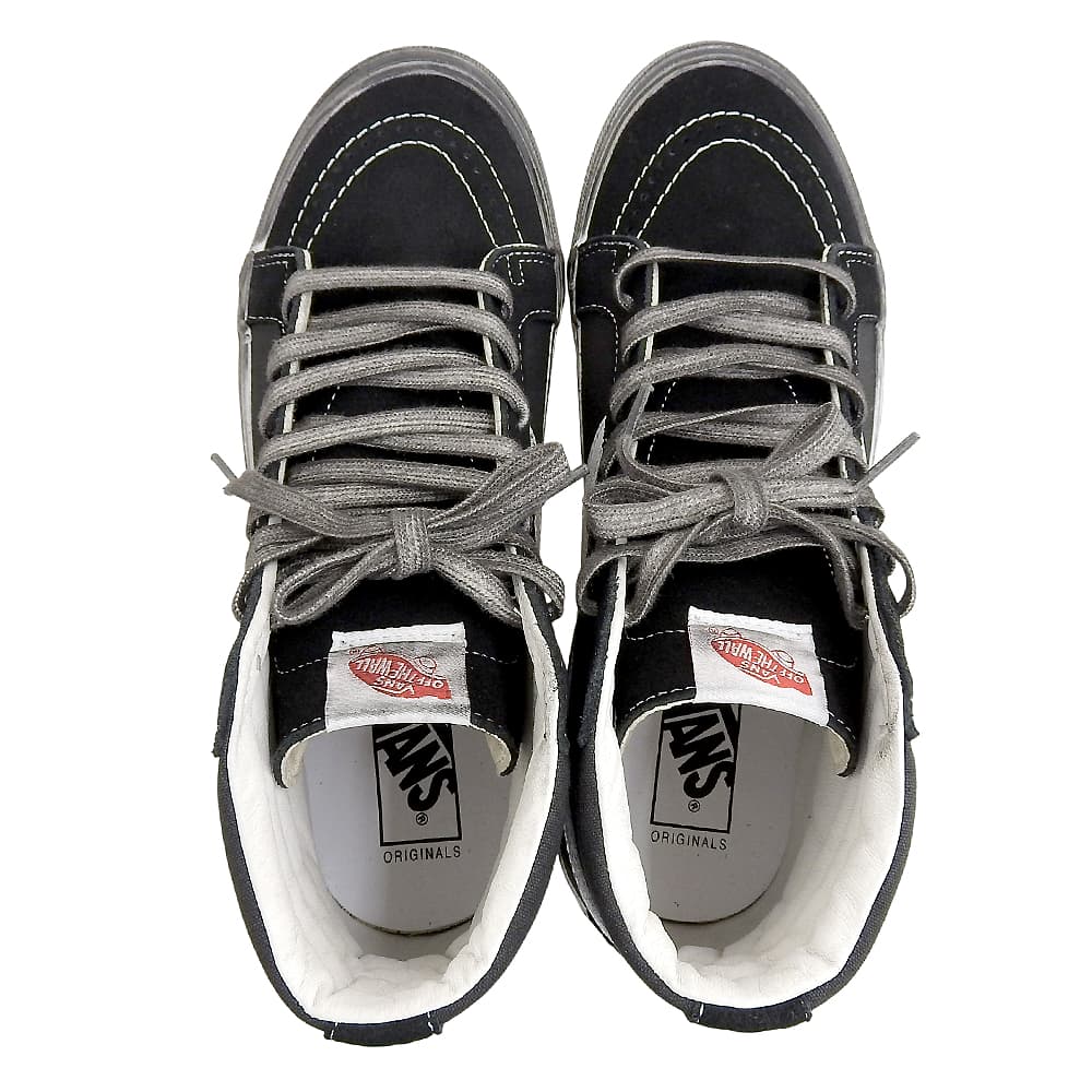 VANS バンズ 新品同様 Stressed Sk-8-Hi ハイカット シューズ メンズ ブラック 28.5cm 507452 シューズ 28.5