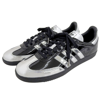 adidas アディダス 新品同様 メタリック サンバ スニーカー シューズ メンズ ブラック シルバー 28cm IH3364 シューズ 28