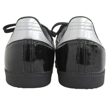 adidas アディダス 新品同様 メタリック サンバ スニーカー シューズ メンズ ブラック シルバー 28cm IH3364 シューズ 28